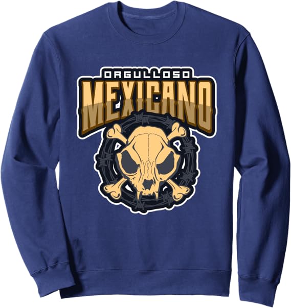 Orgulloso Mexicano Skull Sweatshirt – Mexican Chicano Style Hoodie
