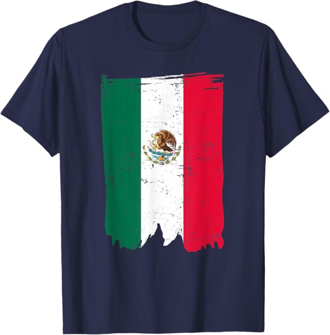 Mexican Flag Men T-Shirt | Bandera Mexicana Shirt for Men & Women