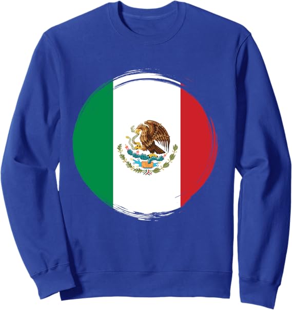 National Flag of Mexico Sweatshirt - Camiseta con Bandera de México