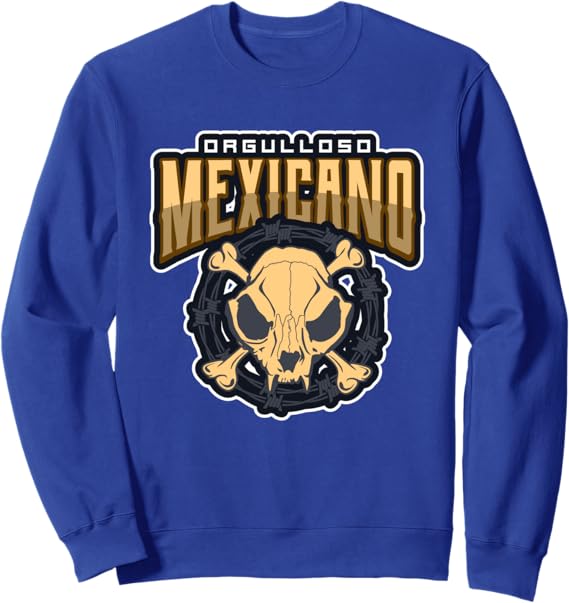 Orgulloso Mexicano Skull Sweatshirt – Mexican Chicano Style Hoodie