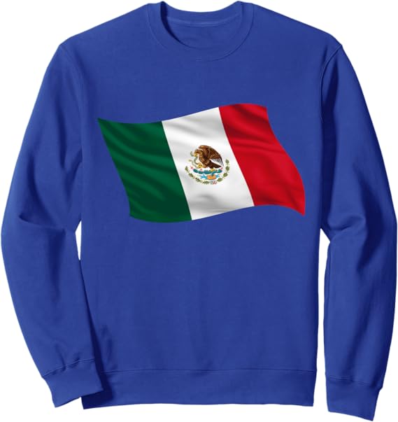 Mexico Bandera Camiseta Sweatshirt | Mexican Flag Design Hoodie
