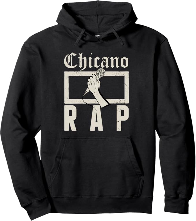 Chicano Rap Hoodie - Vintage Mexican Hip Hop Culture Pullover for Men and Women