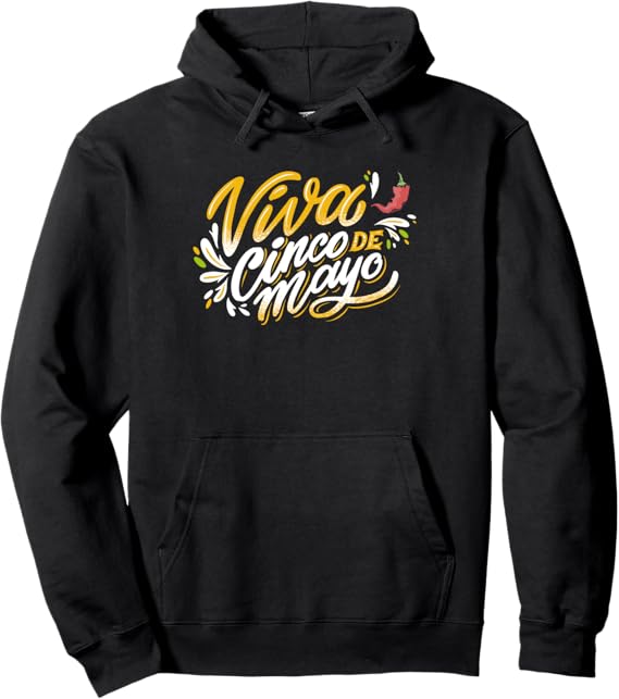 Viva Cinco De Mayo Pullover Hoodie | Mexican Cinco De Mayo Party Sweatshirt