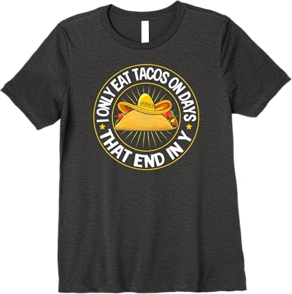 Premium Cinco de Mayo Party Women T-Shirt - Mexican Tacos Design