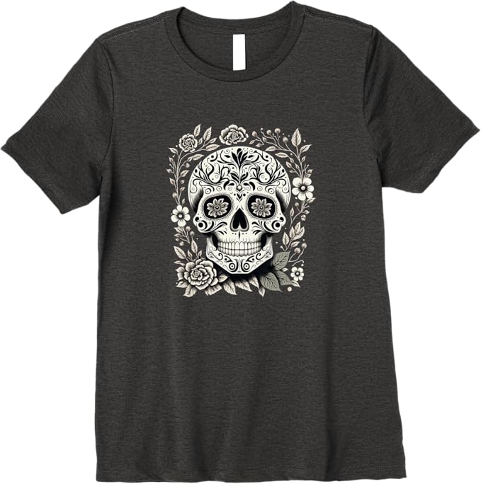 Premium Mexico Holiday Día De Los Muertos Sugar Skull Women T-Shirt