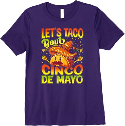 Mexican Cinco de Mayo Party 'Let's Taco Bout' Premium Women T-Shirt