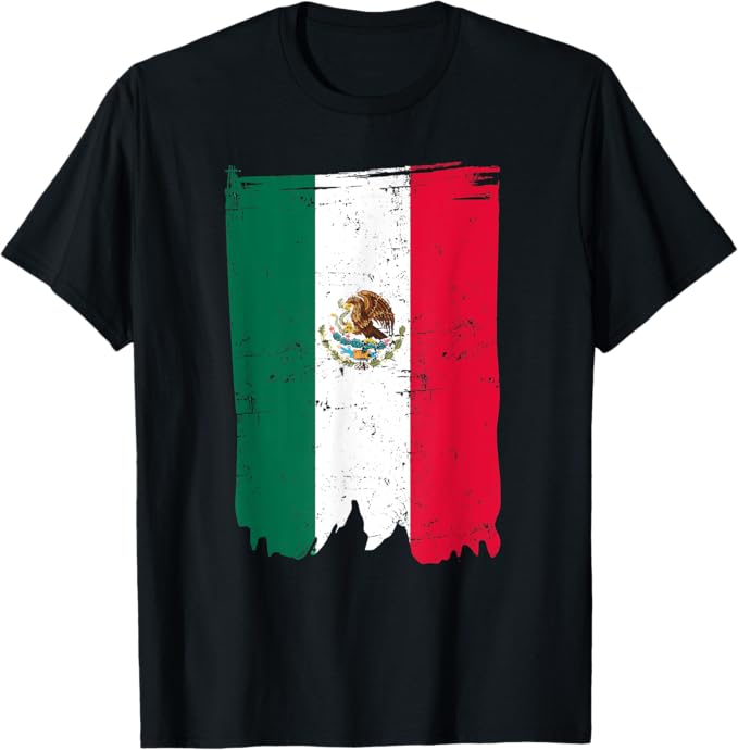 Mexican Flag Men T-Shirt | Bandera Mexicana Shirt for Men & Women