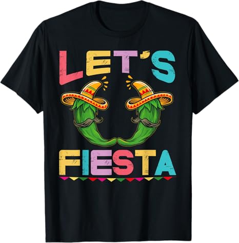 Mexican Cinco de Mayo Party Men T-Shirt – Let's Fiesta Celebration Tee