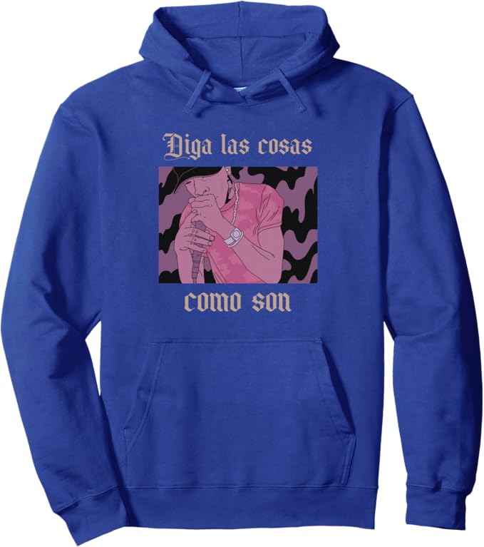 Diga Las Cosas Como Son Pullover Hoodie - Latino Chicano Hip Hop Hombre Design