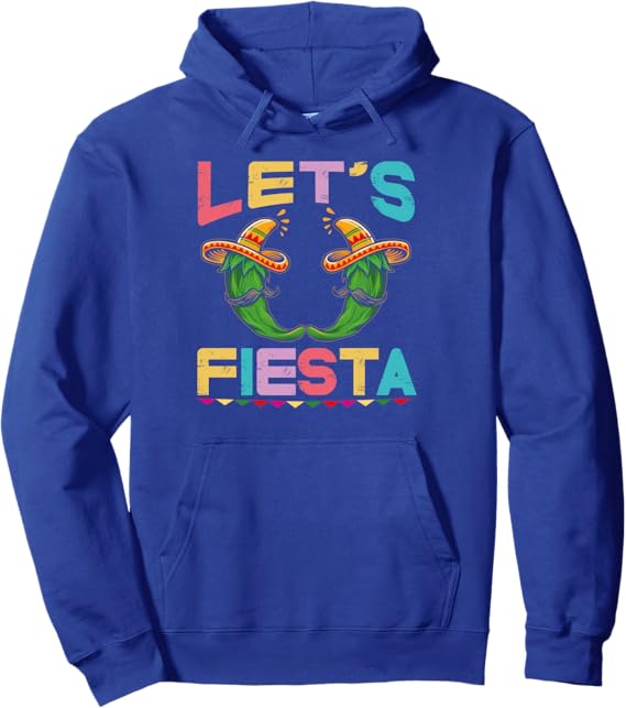 Cinco de Mayo Party Pullover Hoodie - Let's Fiesta Mexican Hoodie