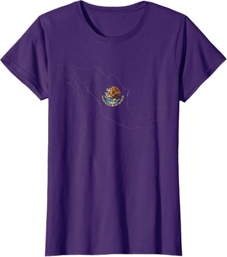 Mexican Flag Women T-Shirt with Escudo Nacional de México and Map – Show Your Mexican Pride
