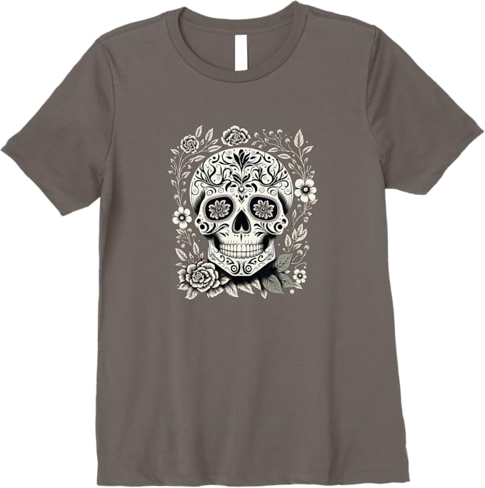 Premium Mexico Holiday Día De Los Muertos Sugar Skull Women T-Shirt