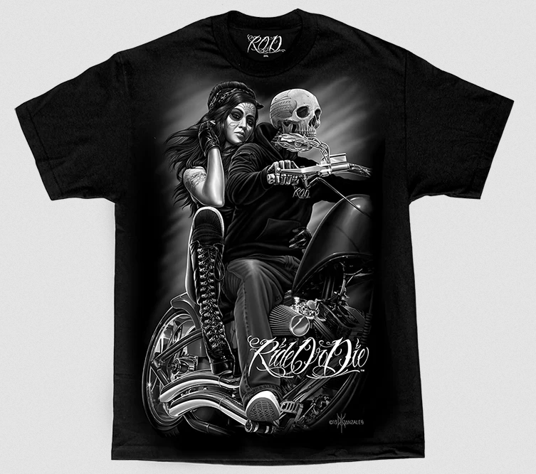 RIDE OR DIE - Biker Babe Men's Tee